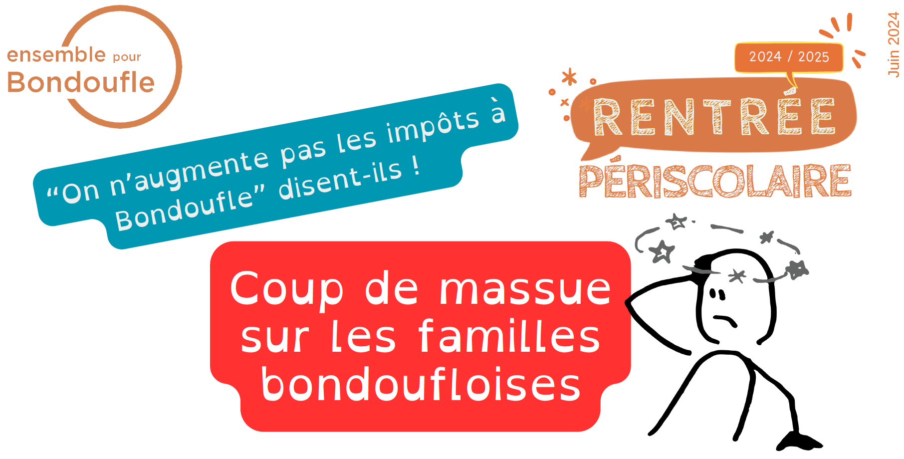 Coup de massue sur les familles bondoufloises