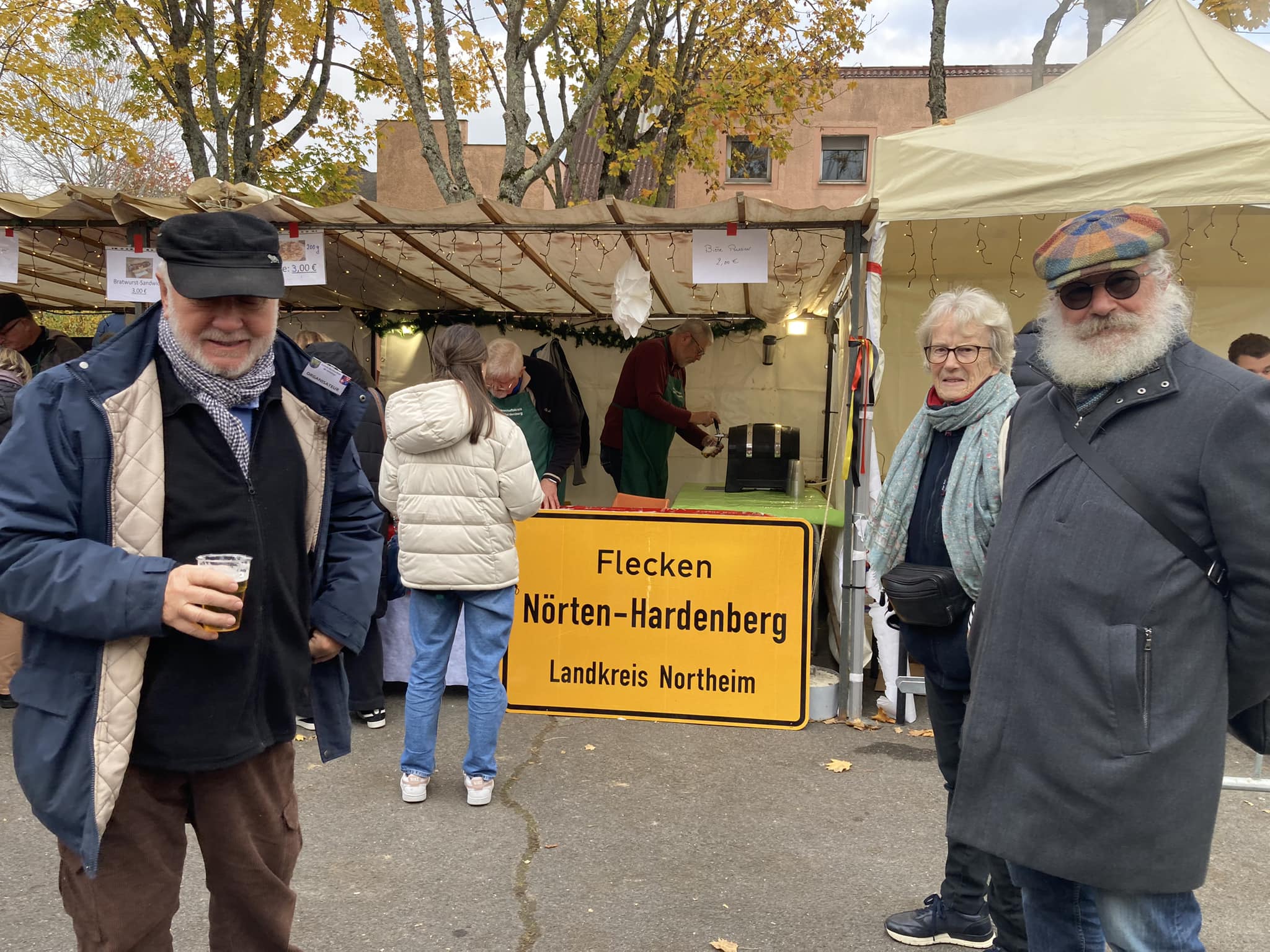 Toujours de la bonne humeur au stand de nos amis allemands